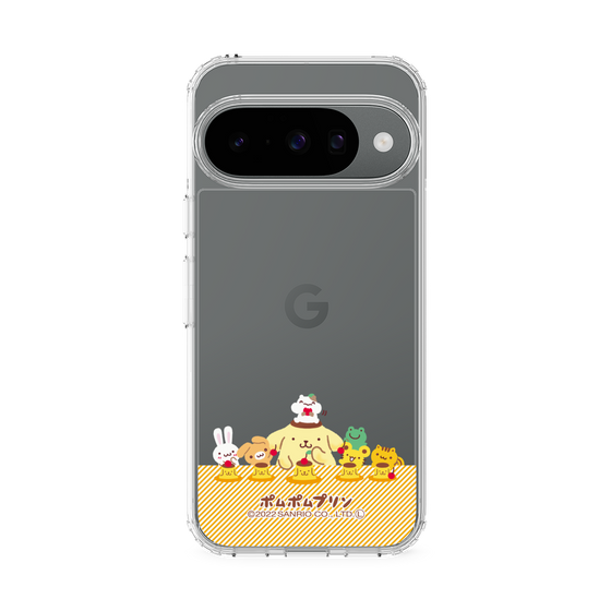 スリムプロテクションケース［ ポムポムプリン - チームプリンなかよしデザイン ］