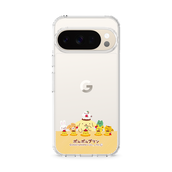 スリムプロテクションケース［ ポムポムプリン - チームプリンなかよしデザイン ］