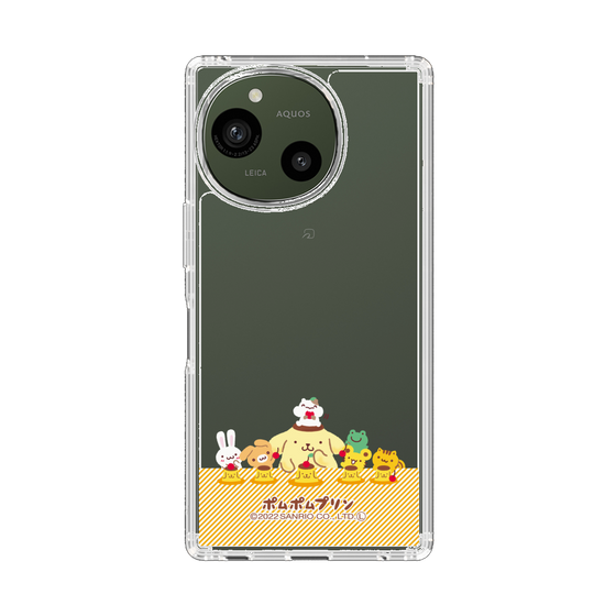 スリムプロテクションケース［ ポムポムプリン - チームプリンなかよしデザイン ］