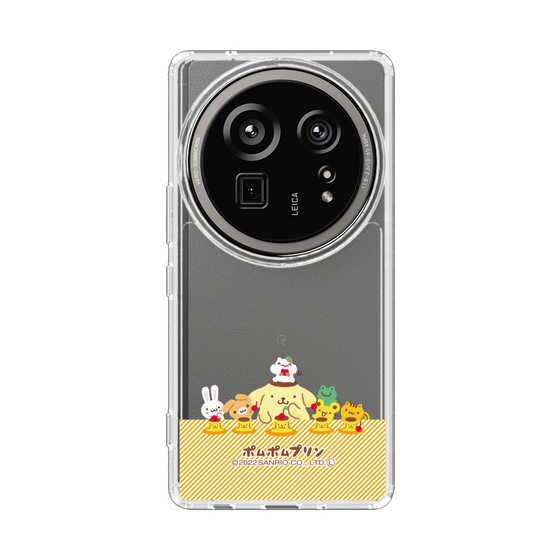 スリムプロテクションケース［ ポムポムプリン - チームプリンなかよしデザイン ］