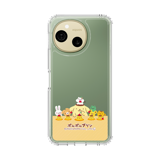 スリムプロテクションケース［ ポムポムプリン - チームプリンなかよしデザイン ］