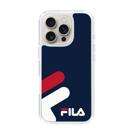 スリムプロテクションケース［ FILA Big Logo Navy - フィラ ビッグロゴ ネイビー ］