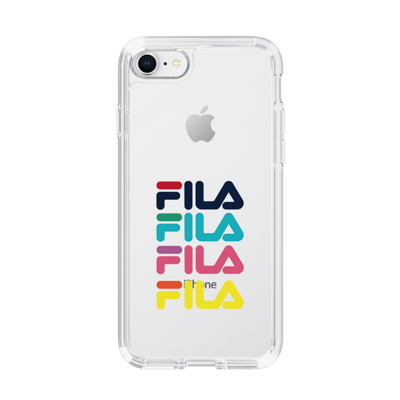 スリムプロテクションケース［ Colorful FILA Logo - カラフル フィラ ロゴ ］