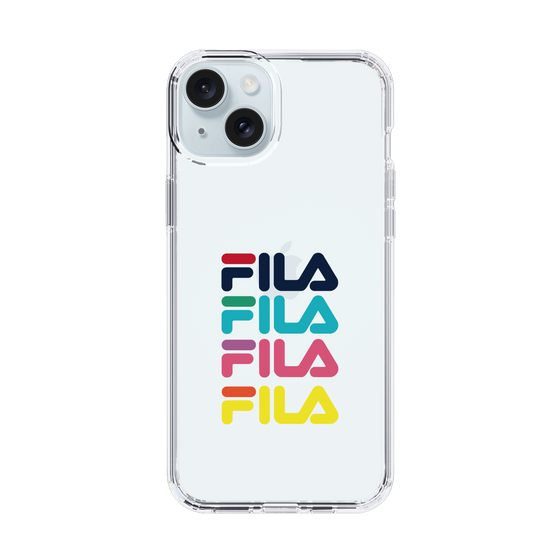 スリムプロテクションケース［ Colorful FILA Logo - カラフル フィラ ロゴ ］