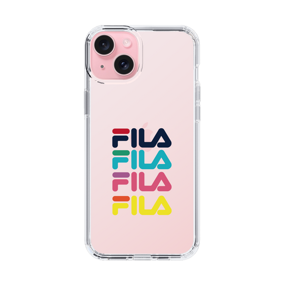 スリムプロテクションケース［ Colorful FILA Logo - カラフル フィラ ロゴ ］