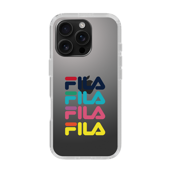 スリムプロテクションケース［ Colorful FILA Logo - カラフル フィラ ロゴ ］