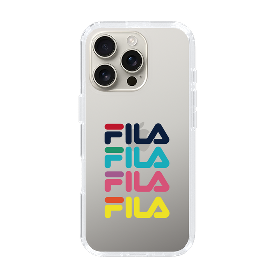 スリムプロテクションケース［ Colorful FILA Logo - カラフル フィラ ロゴ ］