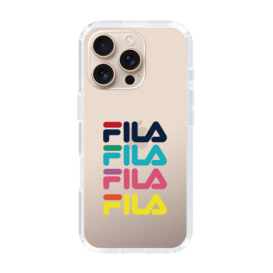 スリムプロテクションケース［ Colorful FILA Logo - カラフル フィラ ロゴ ］