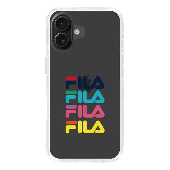 スリムプロテクションケース［ Colorful FILA Logo - カラフル フィラ ロゴ ］