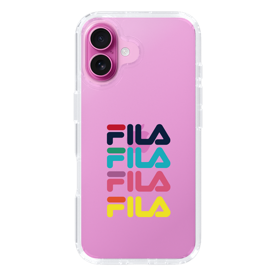 スリムプロテクションケース［ Colorful FILA Logo - カラフル フィラ ロゴ ］