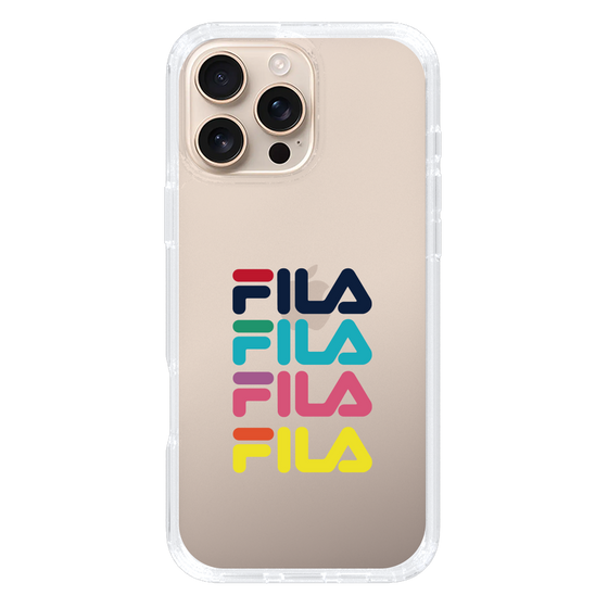 スリムプロテクションケース［ Colorful FILA Logo - カラフル フィラ ロゴ ］