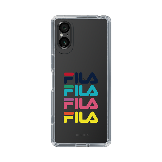 スリムプロテクションケース［ Colorful FILA Logo - カラフル フィラ ロゴ ］