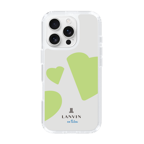 スリムプロテクションケース［ LANVIN en Bleu Hearts Green - ランバン ハート グリーン ］