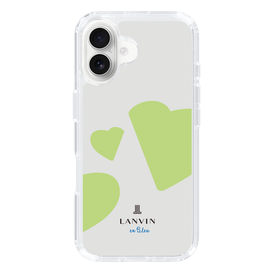 スリムプロテクションケース［ LANVIN en Bleu Hearts Green - ランバン ハート グリーン ］