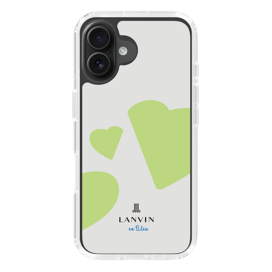 スリムプロテクションケース［ LANVIN en Bleu Hearts Green - ランバン ハート グリーン ］