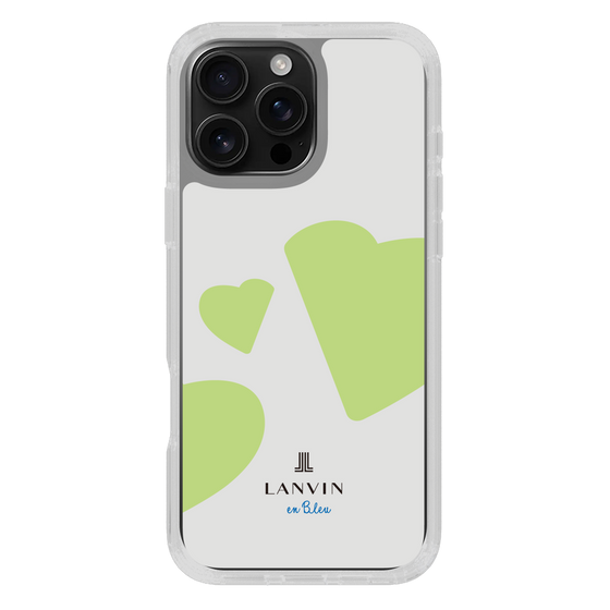 スリムプロテクションケース［ LANVIN en Bleu Hearts Green - ランバン ハート グリーン ］