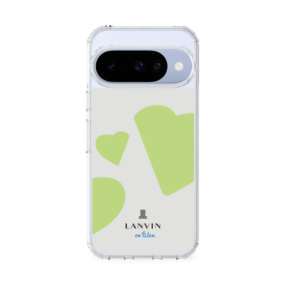 スリムプロテクションケース［ LANVIN en Bleu Hearts Green - ランバン ハート グリーン ］