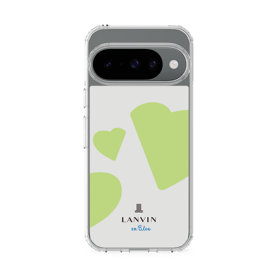 スリムプロテクションケース［ LANVIN en Bleu Hearts Green - ランバン ハート グリーン ］