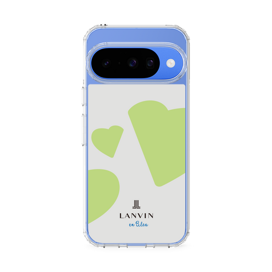 スリムプロテクションケース［ LANVIN en Bleu Hearts Green - ランバン ハート グリーン ］