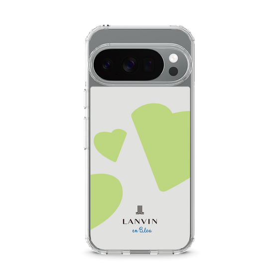 スリムプロテクションケース［ LANVIN en Bleu Hearts Green - ランバン ハート グリーン ］