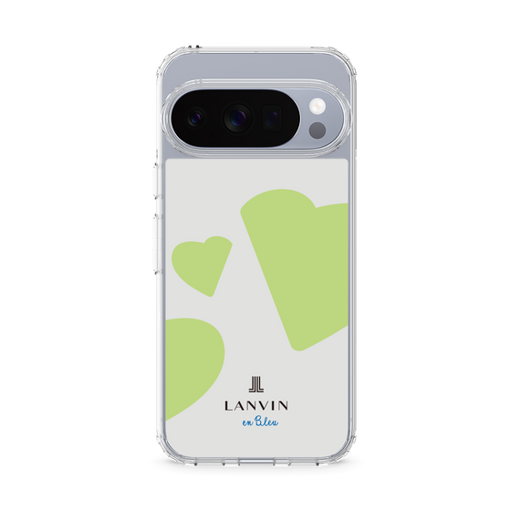 スリムプロテクションケース［ LANVIN en Bleu Hearts Green - ランバン ハート グリーン ］