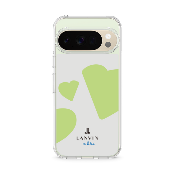 スリムプロテクションケース［ LANVIN en Bleu Hearts Green - ランバン ハート グリーン ］