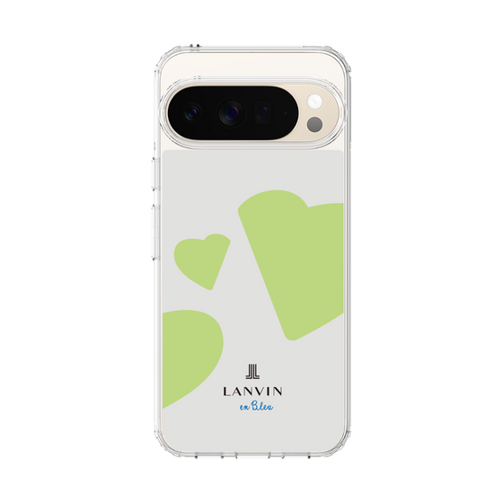 スリムプロテクションケース［ LANVIN en Bleu Hearts Green - ランバン ハート グリーン ］