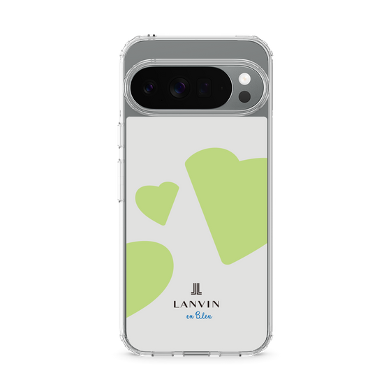 スリムプロテクションケース［ LANVIN en Bleu Hearts Green - ランバン ハート グリーン ］