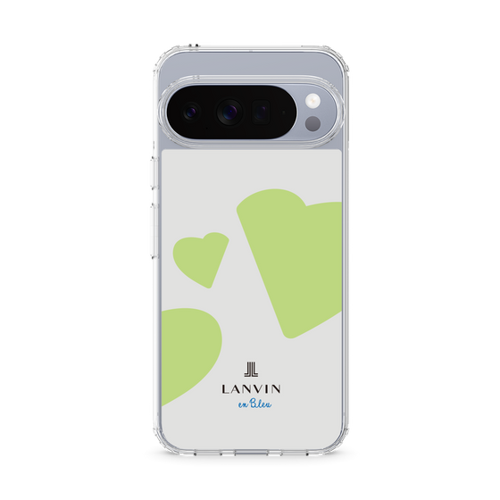 スリムプロテクションケース［ LANVIN en Bleu Hearts Green - ランバン ハート グリーン ］
