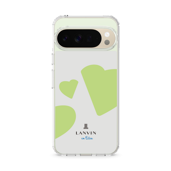 スリムプロテクションケース［ LANVIN en Bleu Hearts Green - ランバン ハート グリーン ］