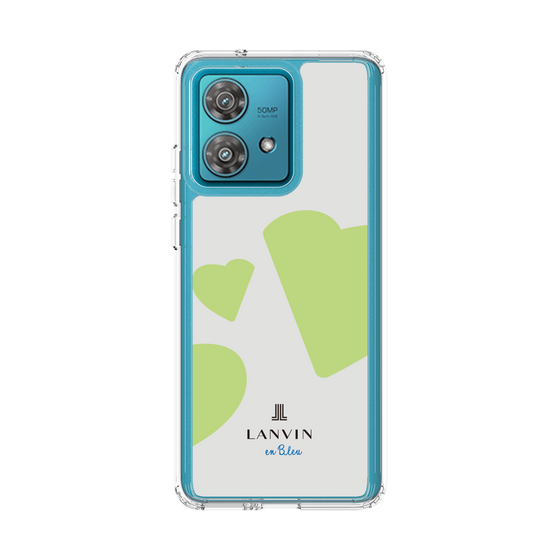 スリムプロテクションケース［ LANVIN en Bleu Hearts Green - ランバン ハート グリーン ］