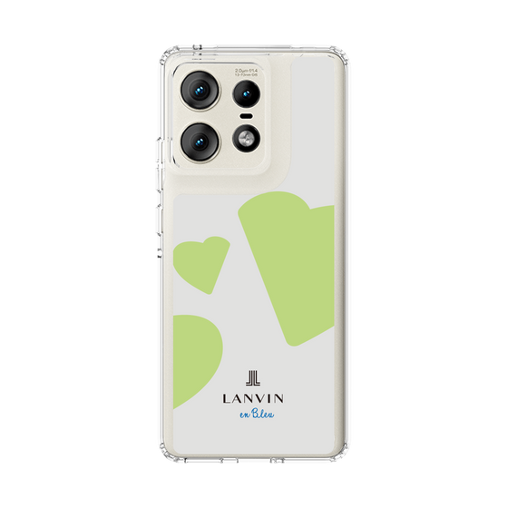 スリムプロテクションケース［ LANVIN en Bleu Hearts Green - ランバン ハート グリーン ］