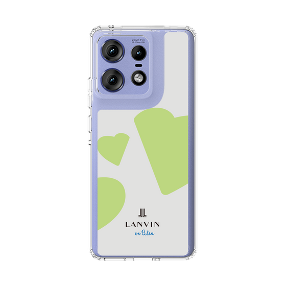 スリムプロテクションケース［ LANVIN en Bleu Hearts Green - ランバン ハート グリーン ］