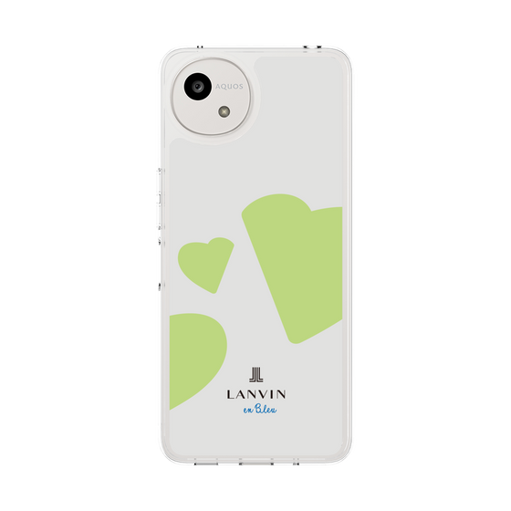 スリムプロテクションケース［ LANVIN en Bleu Hearts Green - ランバン ハート グリーン ］