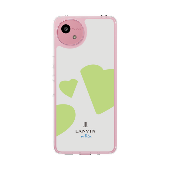 スリムプロテクションケース［ LANVIN en Bleu Hearts Green - ランバン ハート グリーン ］