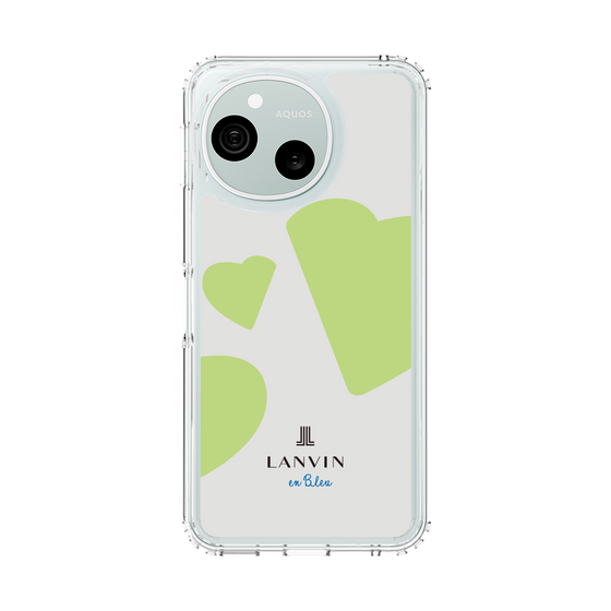 スリムプロテクションケース［ LANVIN en Bleu Hearts Green - ランバン ハート グリーン ］