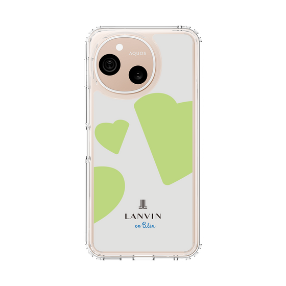 スリムプロテクションケース［ LANVIN en Bleu Hearts Green - ランバン ハート グリーン ］