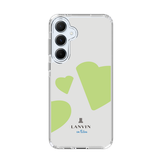 スリムプロテクションケース［ LANVIN en Bleu Hearts Green - ランバン ハート グリーン ］