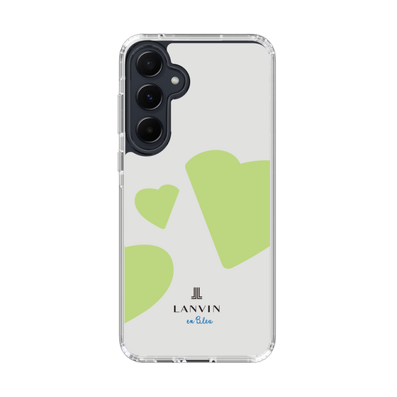 スリムプロテクションケース［ LANVIN en Bleu Hearts Green - ランバン ハート グリーン ］