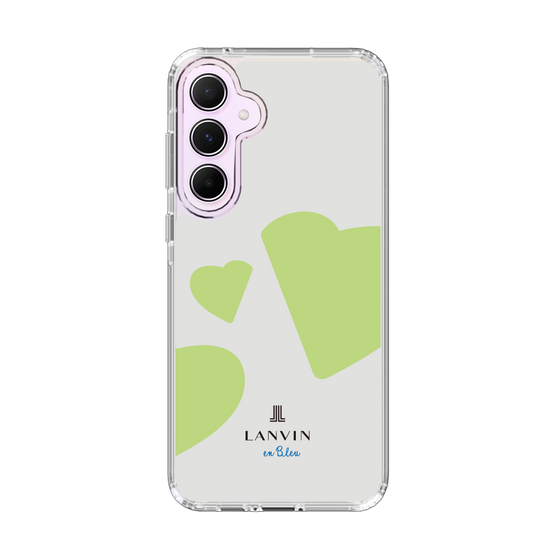 スリムプロテクションケース［ LANVIN en Bleu Hearts Green - ランバン ハート グリーン ］