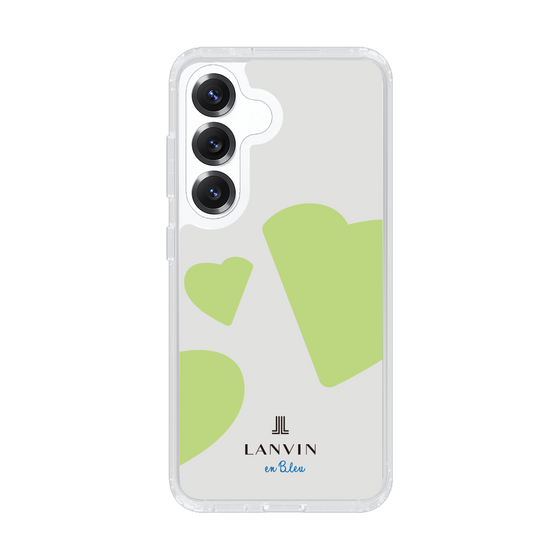 スリムプロテクションケース［ LANVIN en Bleu Hearts Green - ランバン ハート グリーン ］