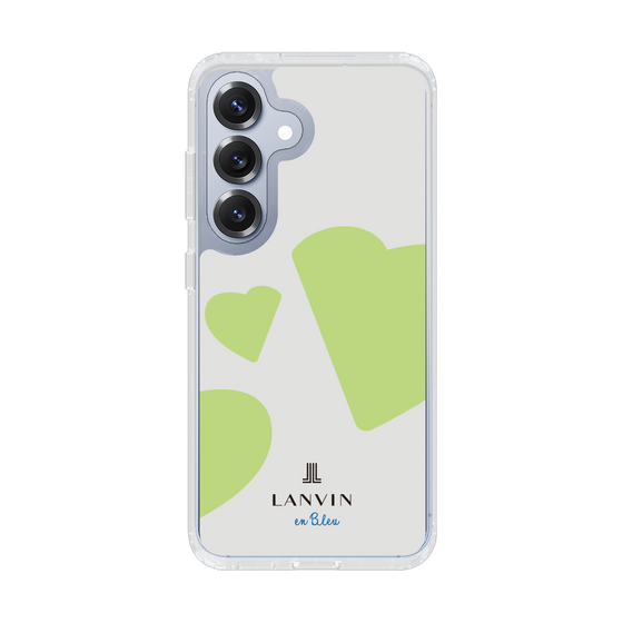 スリムプロテクションケース［ LANVIN en Bleu Hearts Green - ランバン ハート グリーン ］