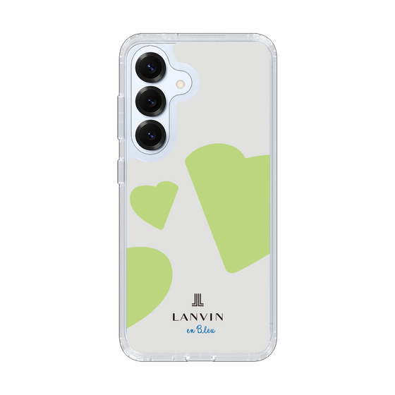 スリムプロテクションケース［ LANVIN en Bleu Hearts Green - ランバン ハート グリーン ］