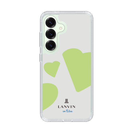 スリムプロテクションケース［ LANVIN en Bleu Hearts Green - ランバン ハート グリーン ］