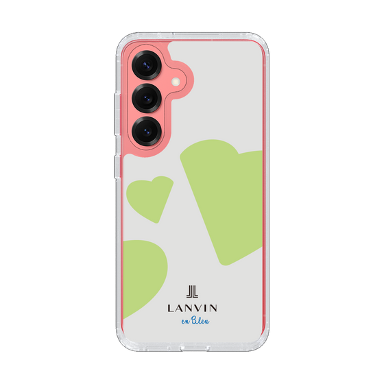 スリムプロテクションケース［ LANVIN en Bleu Hearts Green - ランバン ハート グリーン ］