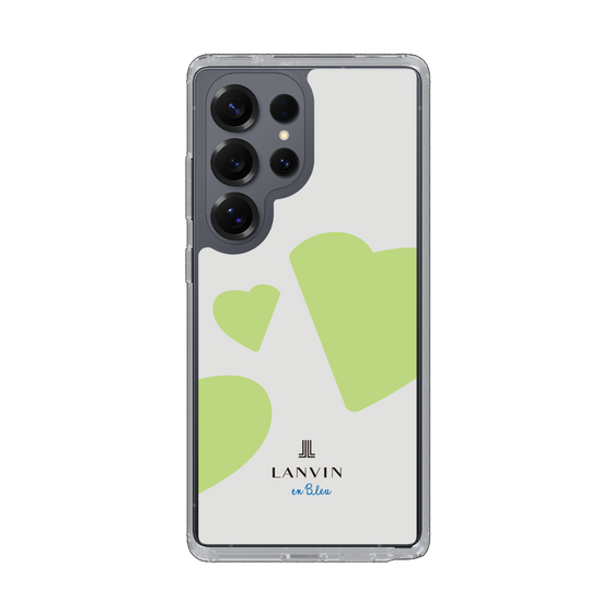 スリムプロテクションケース［ LANVIN en Bleu Hearts Green - ランバン ハート グリーン ］