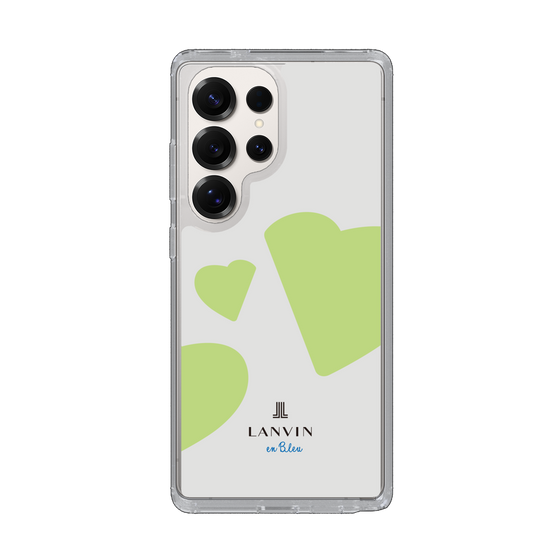 スリムプロテクションケース［ LANVIN en Bleu Hearts Green - ランバン ハート グリーン ］