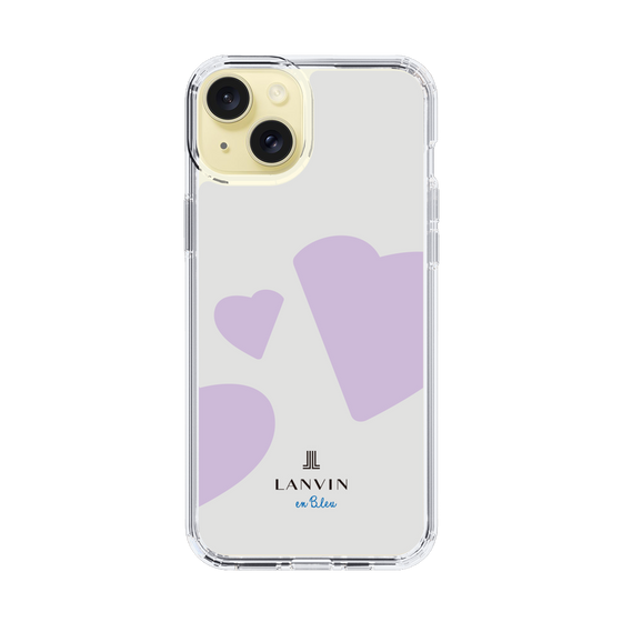 スリムプロテクションケース［ LANVIN en Bleu Hearts Purple - ランバン ハート パープル ］