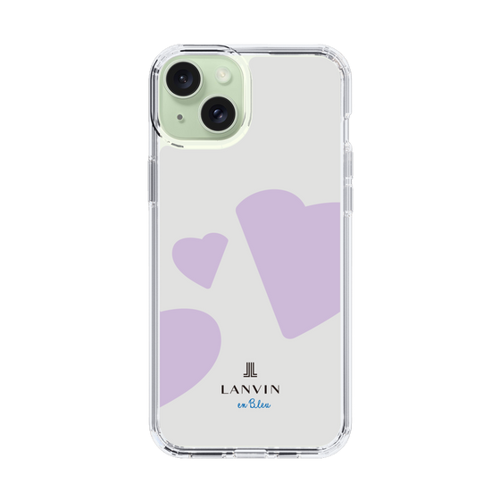 スリムプロテクションケース［ LANVIN en Bleu Hearts Purple - ランバン ハート パープル ］