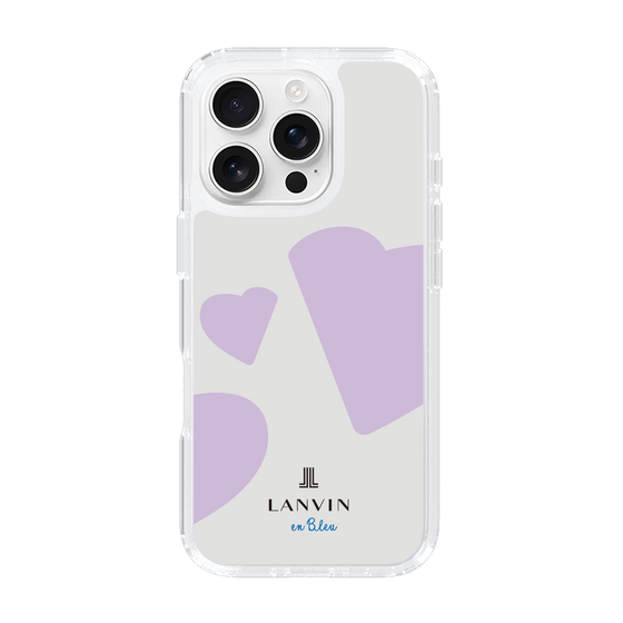 スリムプロテクションケース［ LANVIN en Bleu Hearts Purple - ランバン ハート パープル ］